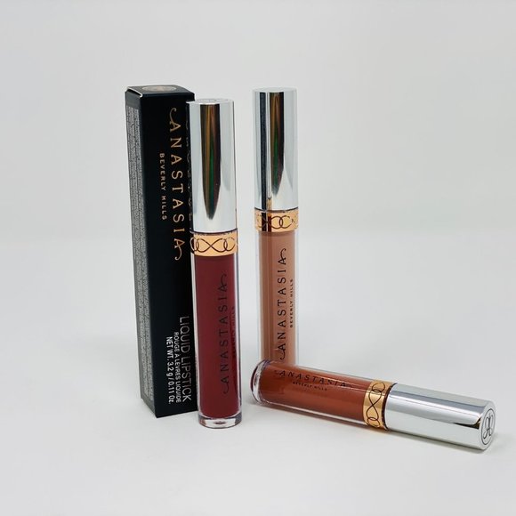 3PK Anastasia Liquid Lipstick-3colors/long wearing - Picture 3 of 3